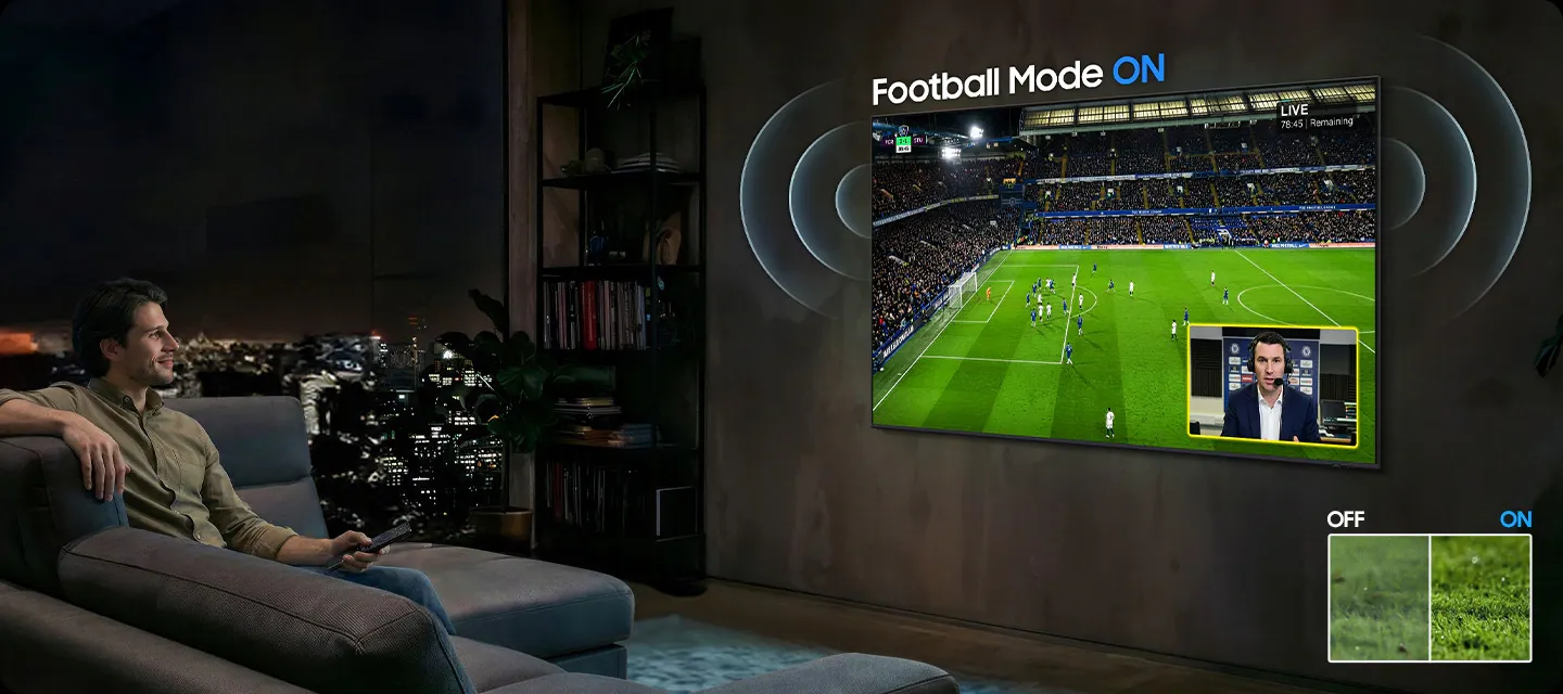Xem bóng đá đã hơn trên samsung với chế độ football mode dành riêng cho dân ghiền thể thao